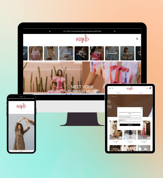 Sajke - Clothing website Cover
