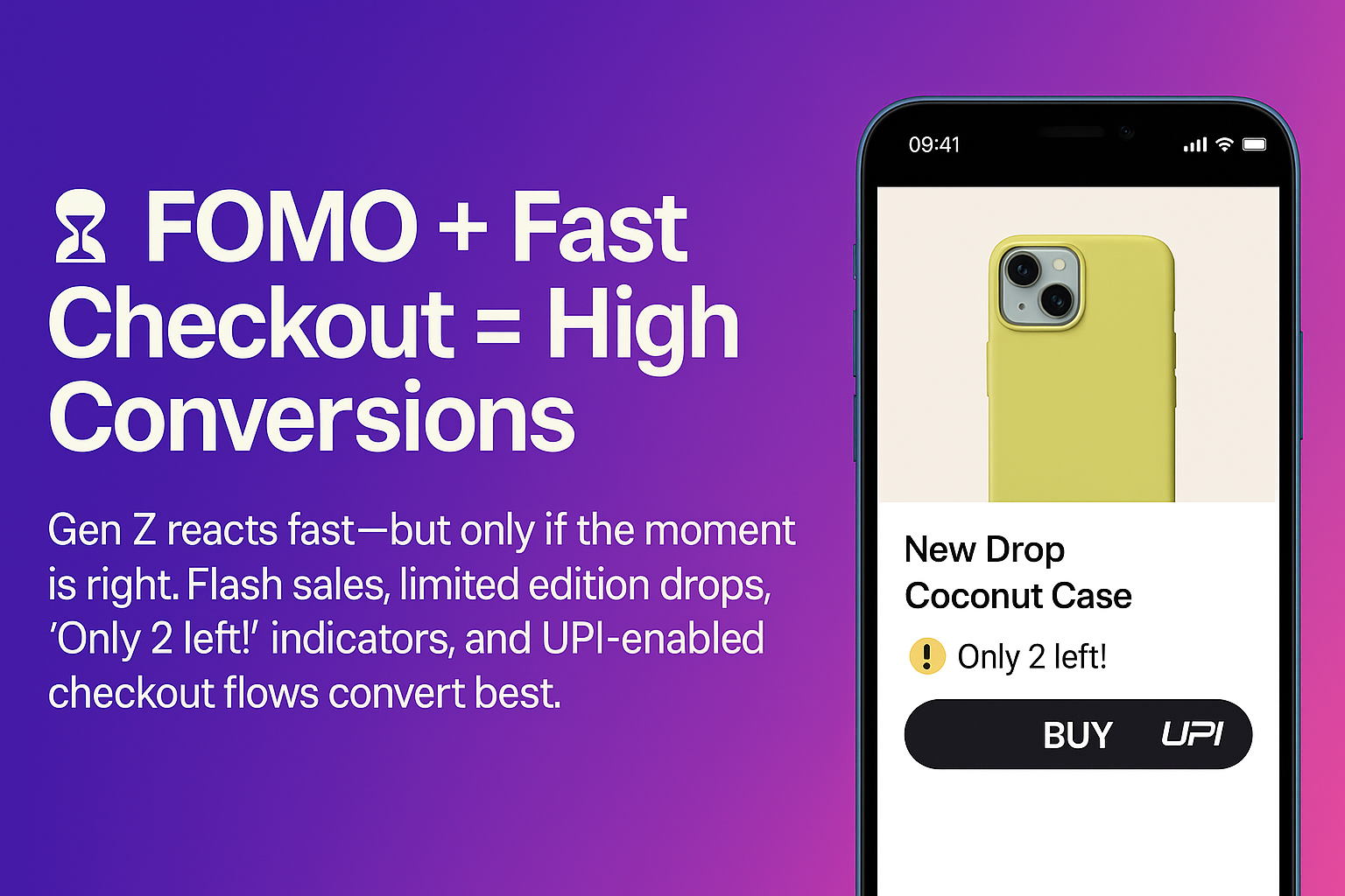 FOMO and urgency in ecommerce checkout