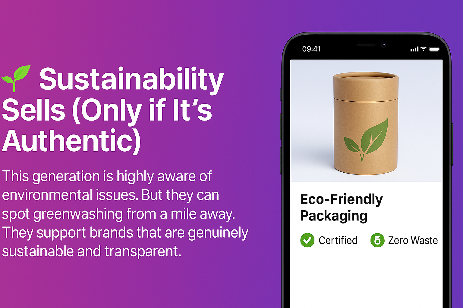 Eco-friendly packaging for Gen Z consumers